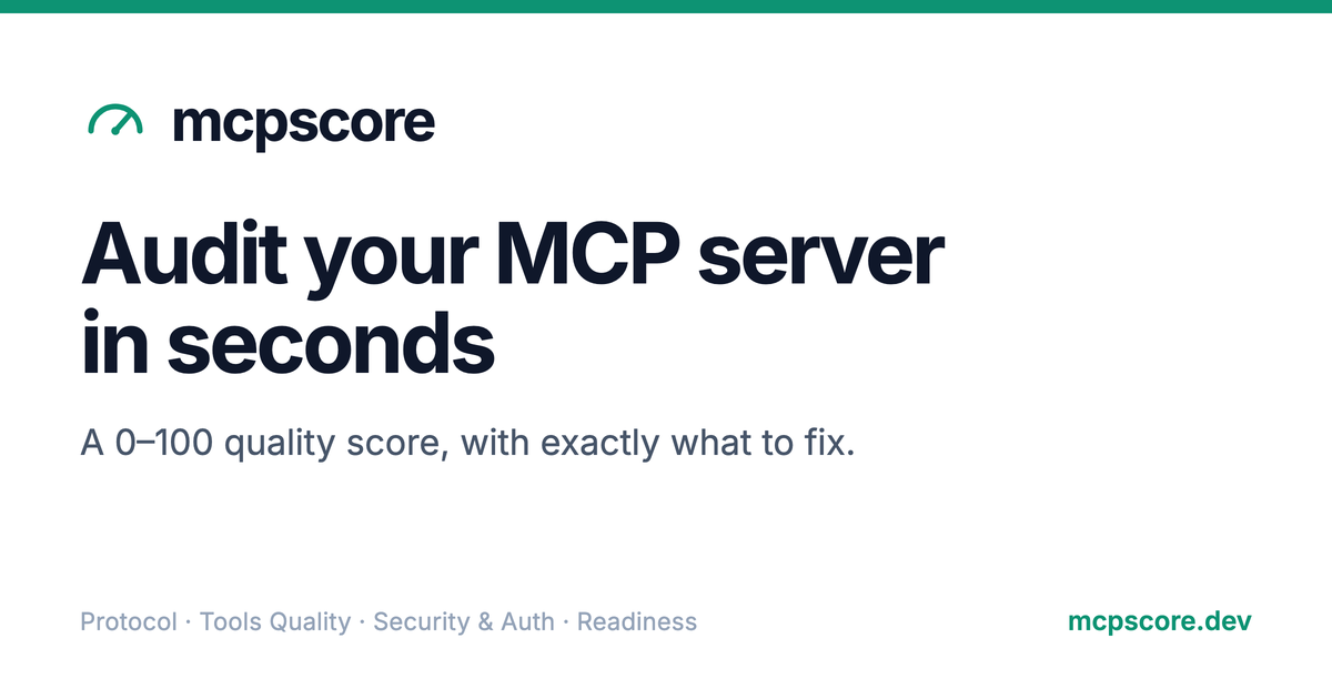 mcpscore website preview